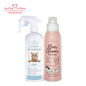 gbph 好寶貝all in one除臭噴霧(喵喵專用)+地板清潔劑
