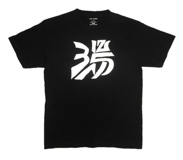 THE RICES 印花圓領短袖T恤/黑色