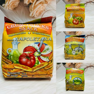 義大利 Panealba 脆棒小餅乾 拿波里披薩 卡拉布里亞紅醬風味 橄欖油風味 熱那亞青醬風味 迷你脆棒 手指餅乾 棒棒餅 手指餅