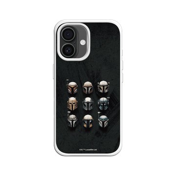 iPhone 16 SolidX 白 - Star Wars - The Mandalorian - 曼達洛人頭盔