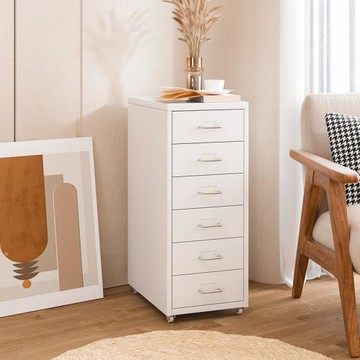 抽屜式收納柜海爾默分類夾縫柜鐵藝床頭柜儲物柜桌下多層斗柜