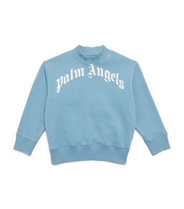 Palm Angels Kids Cotton Logo Sweatshirt