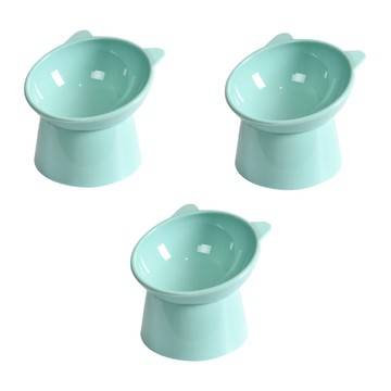 小麥購物 寵物斜口碗 Y768  3個  顏色隨機