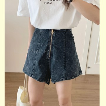 真瘦！台灣㊣現貨✨９５公斤可穿超瘦拉鍊/牛仔短褲/中大尺碼/短褲/Want Meow招財貓旺鋪