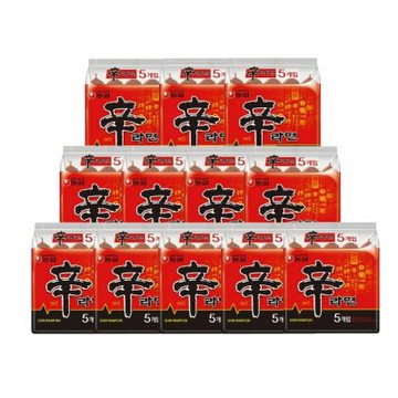 【NONG SHIM 農心】即期品-辛拉麵 官方境內版(120g X5包 X12袋)(效期2026.07.14)