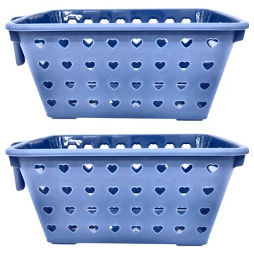 KEYTOSS 詰朵斯 手把式收納深籃 聚丙烯PP材質  33 x 20 x 14cm  顏色隨機  2個