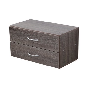 【澄境】雙層抽屜櫃雙層抽屜櫃霧灰木紋