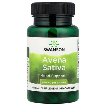 Swanson Vitamins, 燕麥，400 毫克，60 粒膠囊