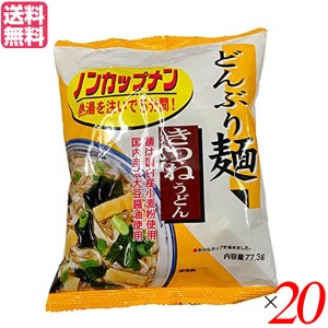 うどん 乾麺 ギフト トーエー どんぶり麺･きつねうどん77.3g 20袋セット 送料無料