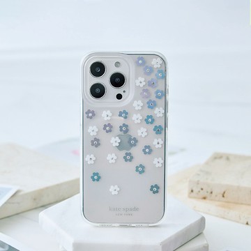 【kate spade】iPhone 14 系列 精品手機殼 幻彩小花