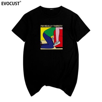 我真的很渴INS日系thirsty韓版歐美街頭嘻哈搞笑惡搞男女短袖T恤