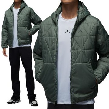 Nike As M J Tf Sprt Stmt Mdwt Jkt 外套 男款 綠色 防潑水 連帽 FZ3163-351