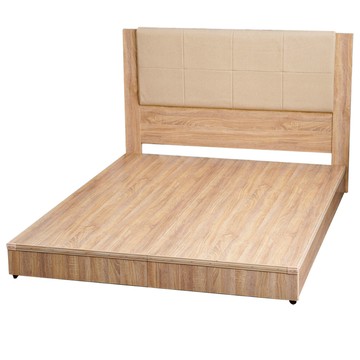 【本木】南原 貓抓皮靠枕房間二件組-雙人5尺 床片+六分加厚床底梧桐