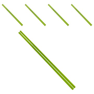 THE LOEL 耐熱矽膠筷子 24.1 x 0.6cm  筷子  皇室綠  5雙
