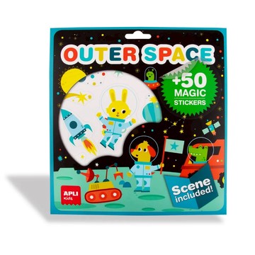 西班牙 APLI - 創意貼紙遊戲-探索外太空-0019376