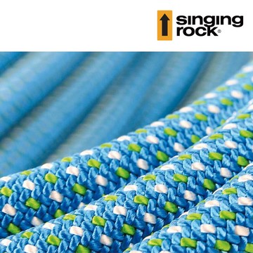 【客製商品】Singing Rock 9.6mm防水動態繩 L0524GW20 HERO DRY (拆裝單位：1m) / 城市綠洲 (捷克品牌、攀岩、繩索、極限運動)
