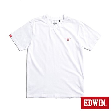 EDWIN 男裝 第九代基本LOGO短袖T恤-白色