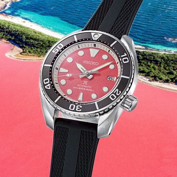 SEIKO 精工 Prospex 亞洲限量 澳洲粉紅湖 機械錶 SPB541J1/6R35-03L0P