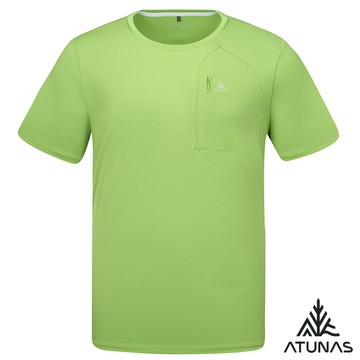 【ATUNAS 歐都納】男循環酷涼節能抑菌短袖T恤A1TS2602MC綠