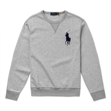 Polo Ralph Lauren 經典刺繡大馬大學T恤-灰色