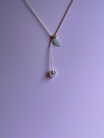 【祈福II平安】翡翠長項鍊 緬甸玉無優化A貨翡翠項鍊