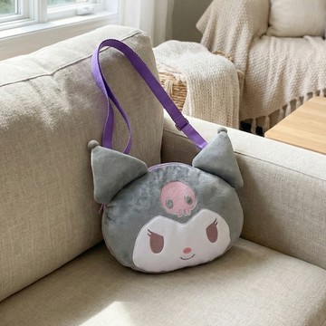 【三麗鷗】立體大頭造型斜背隨身包 酷洛米