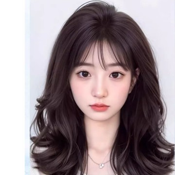 【梨花HaNA】 視覺髮量激增3倍｜免髮網高顱頂韓系美女微捲及肩假髮片（短髮尷尬期救星/一扣即牢不穿幫）