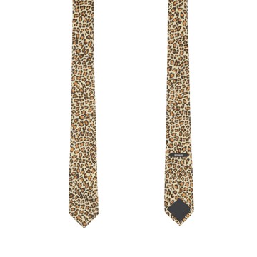 JACQUARD LEOPARD TIE