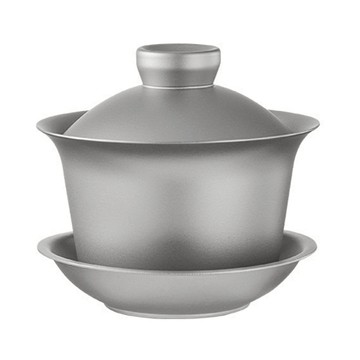 TEMPEST 純鈦雙層功夫茶杯 130ml  1個  鈦本色