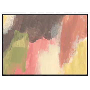 菠蘿選畫所 抽象畫 中性色混搭II APAD3416B 掛畫  40 x 30cm  黑色畫框  黑色