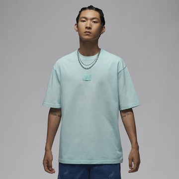 NIKE AS M J FLT ESS WSH 85 SS CRW 男短袖上衣-藍綠色-FZ1915368