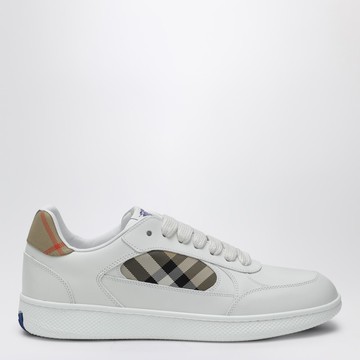 Terrace sneakers in leather and beige Check
