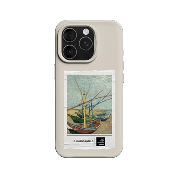 iPhone 16 Pro SolidX 貝殼灰 - Van Gogh Museum - 聖馬迪拉莫海邊的漁船