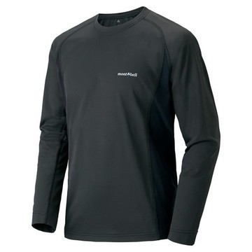 ├登山樂┤Mont-Bell  Cool L/S T M'S 男款排汗長上衣 深灰 # 1114121GM