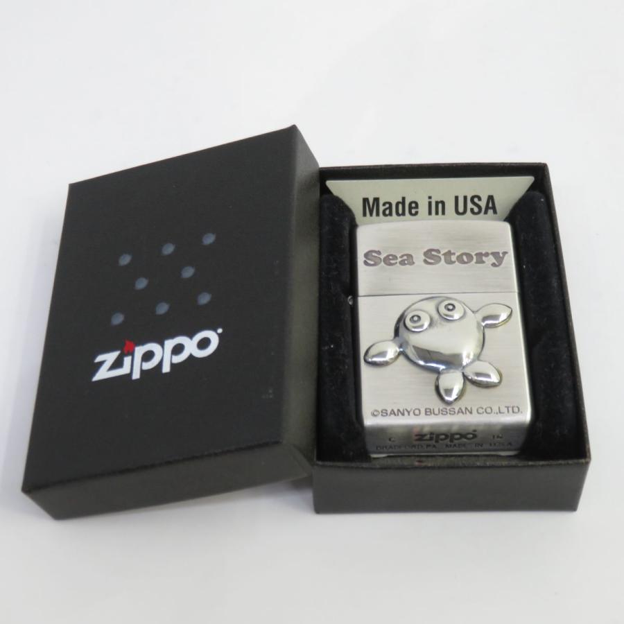 Zippo ジッポー 海物語 クジラッキー B シルバー オイルライター