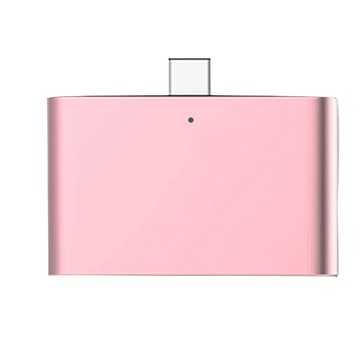 HUB－TypeC Type-c 多功能Micro SD/TF/SD/USB2.0/Micro USB轉接器-玫瑰金