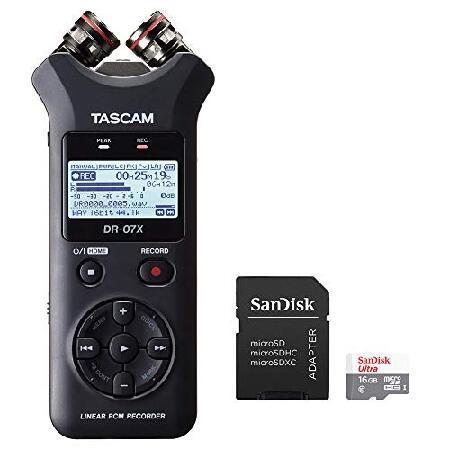 Tascam DR-07X 2-Input   2-Track Portable Audio Recorder Bundled with 16GB microSDHC Card（並行輸入品）