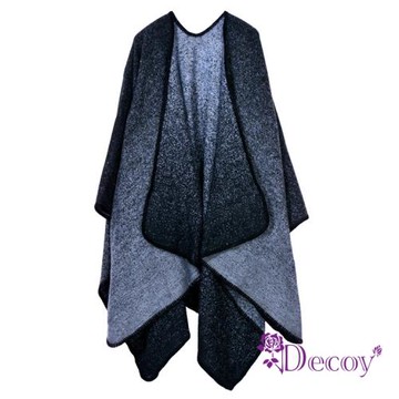 【Decoy】暗夜流沙＊雙色加大保暖斗篷式外套