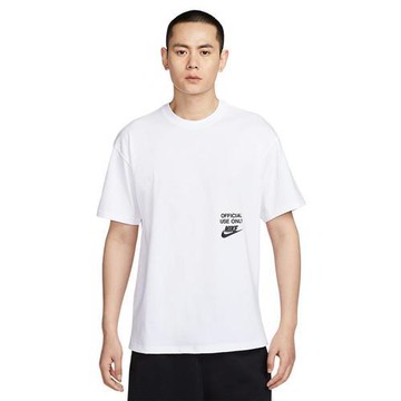 Nike 短袖上衣 男裝 中磅棉質 白【運動世界】HJ0775-100