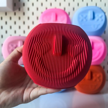 愛心花瓶（收納盒）-紅色