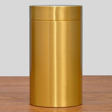 黃銅茶葉罐密封罐便攜家用大號罐裝家居客廳創意送長輩實用禮物