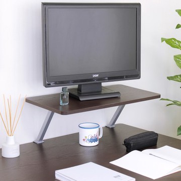 【頂堅】寬60公分(Z型)桌上型置物架/螢幕架(二色可選)深胡桃木色