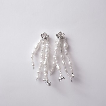 大簇桃花耳環-小桃花