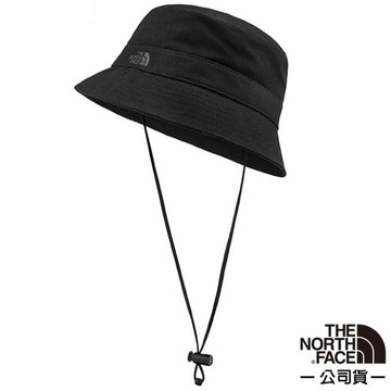 【美國 The North Face】中性款 抗UV遮陽棉質登山健行圓盤帽(可調節帽帶)/3VWX-JK3 黑 N