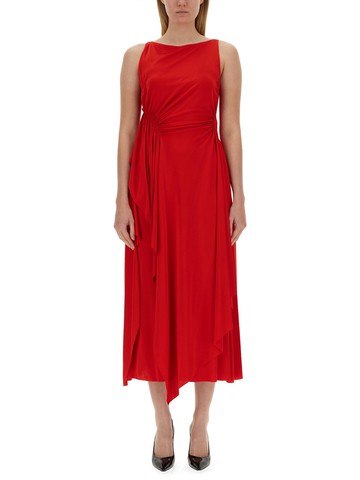 lanvin dress with drape