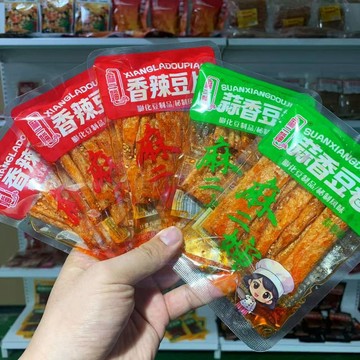 現✨貨 手撕豆皮江西麻辣小吃麻辣豆皮懷舊休閒小零食123