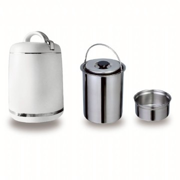 【GOLDEN FIRE 火牌】燜燒鍋 霧白3.0L-IH爐可用鍋(燜燒鍋 保溫 保冷 手提 不鏽鋼 台灣製造)