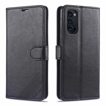 適用oppoReno4插卡翻蓋手機殼reno4pro全包防摔保護套錢包帶蓋軟