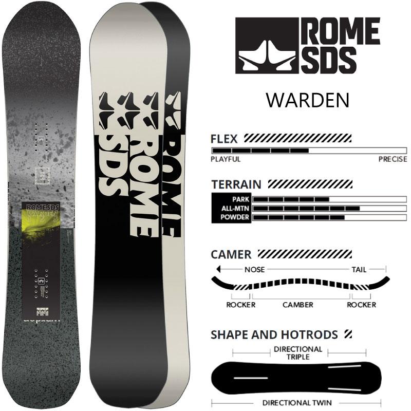 ローム ワーデン ROME Warden SNOWBOARD スノーボード 板 パーク 