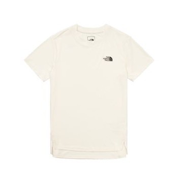 The North Face 北臉 短袖上衣 女 速乾 W FLEX SS TEE REG 米白 NF0A8DFJQLI
